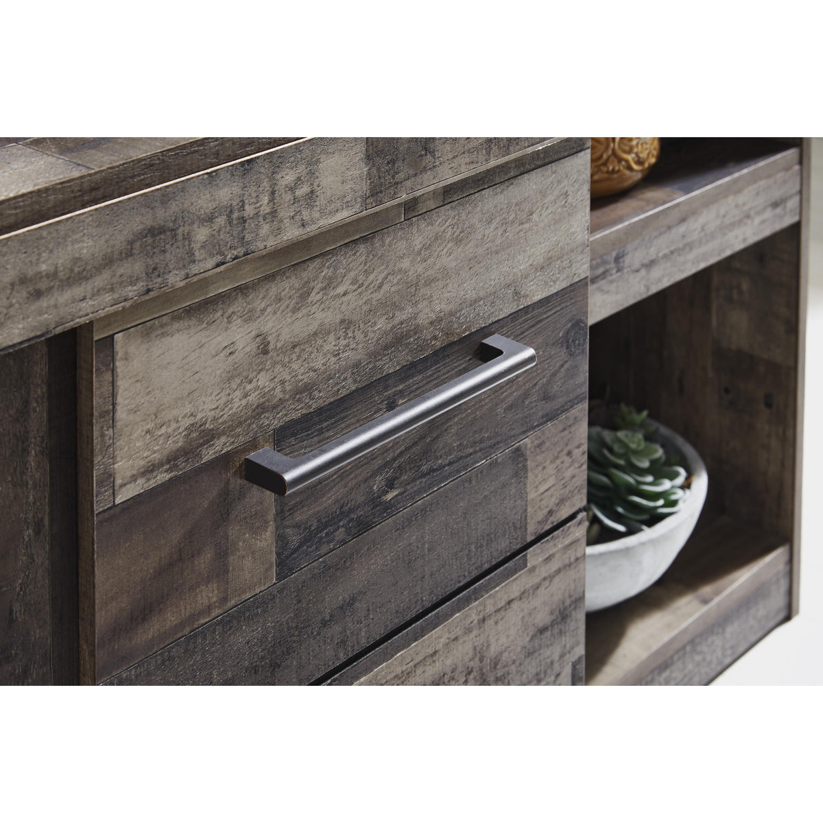 Signature Design by Ashley Derekson EW0200-268 Large TV Stand with Fireplace Option IMAGE 7
