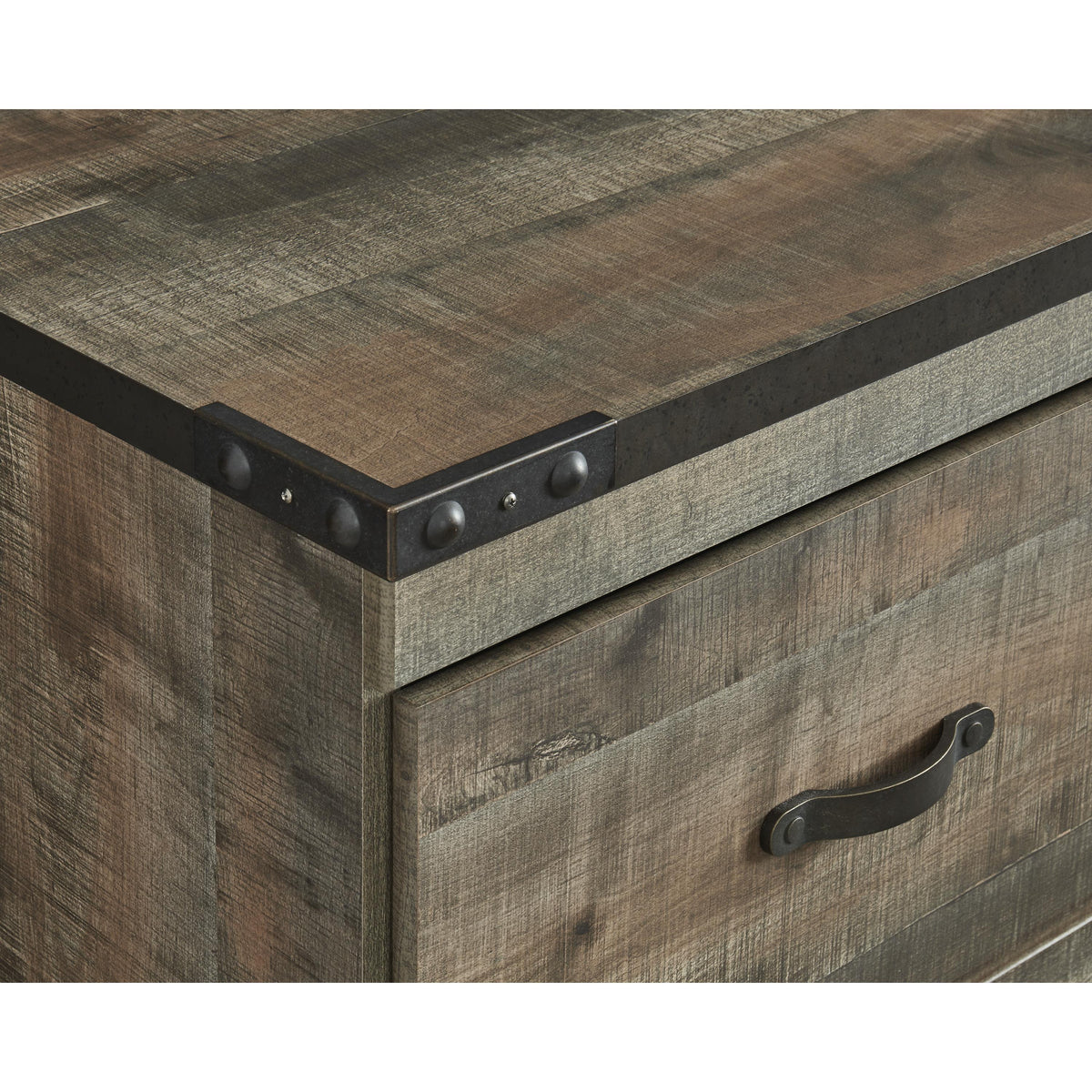 Signature Design by Ashley Trinell EW0446-268 Large TV Stand with Fireplace Option IMAGE 7