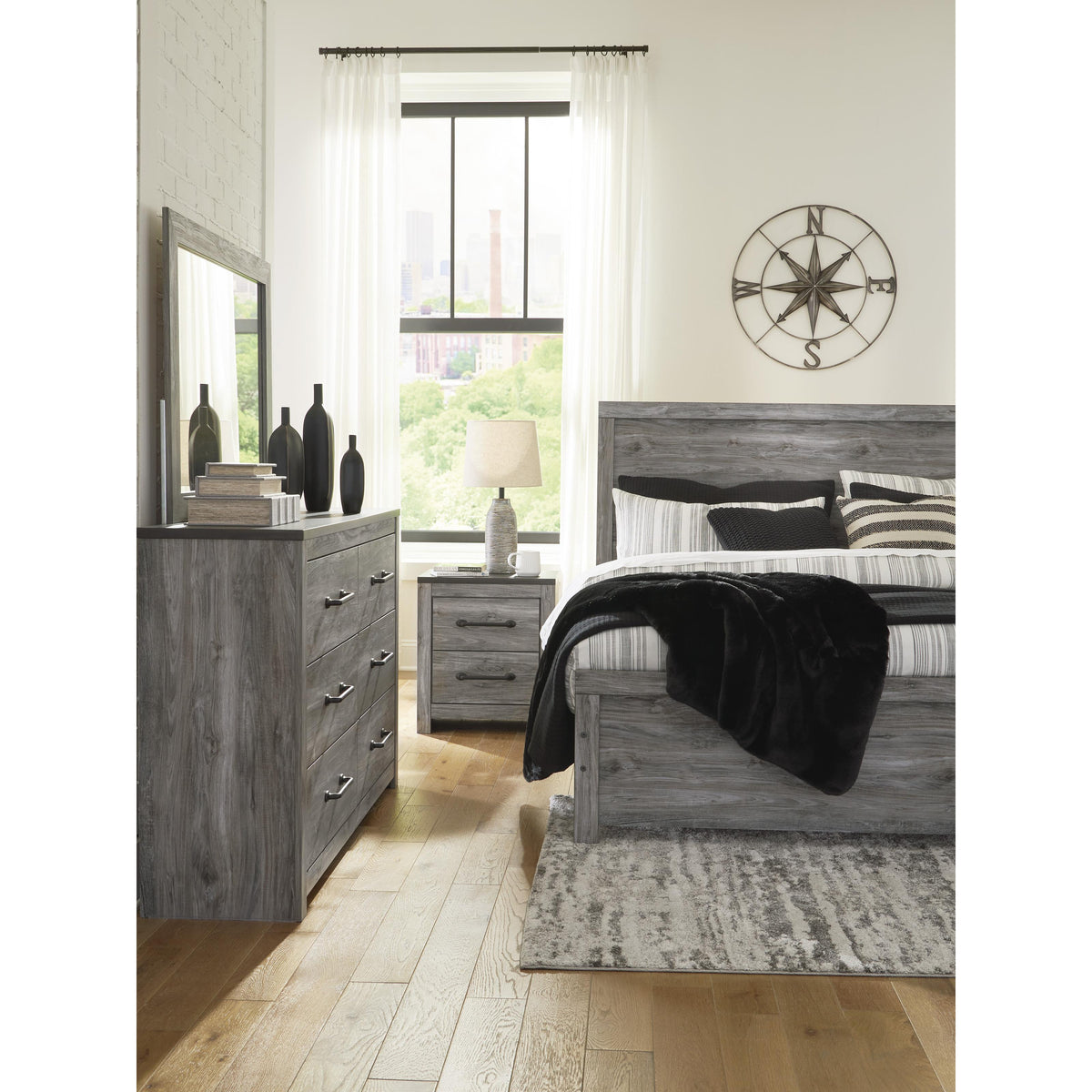 Signature Design by Ashley Bronyan B1290B4 King Panel Bed IMAGE 7