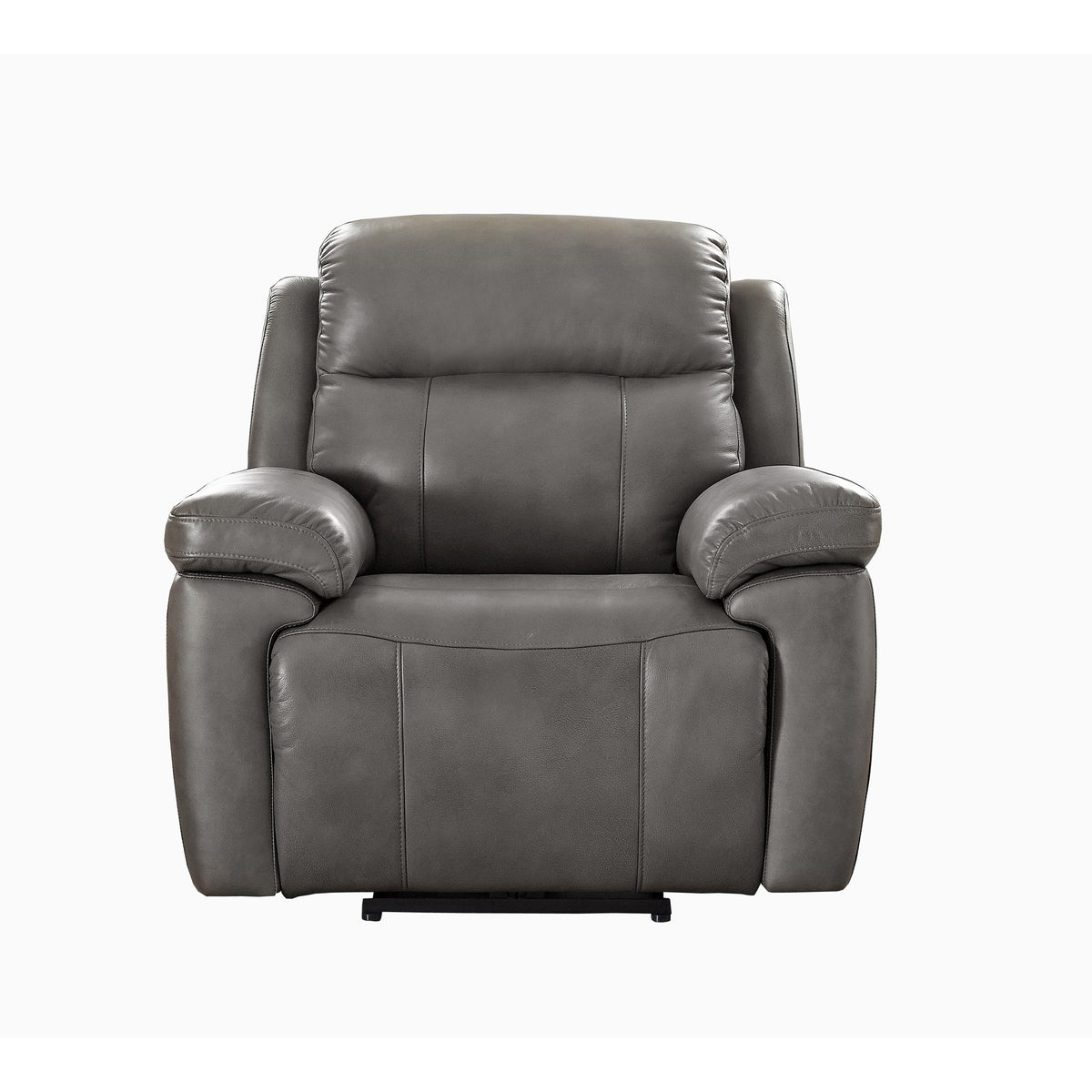 Amax Leather Sydney 6565-10P3Z-2131A Power Reclining Zero Grav. Recliner - Chatham Grey IMAGE 1