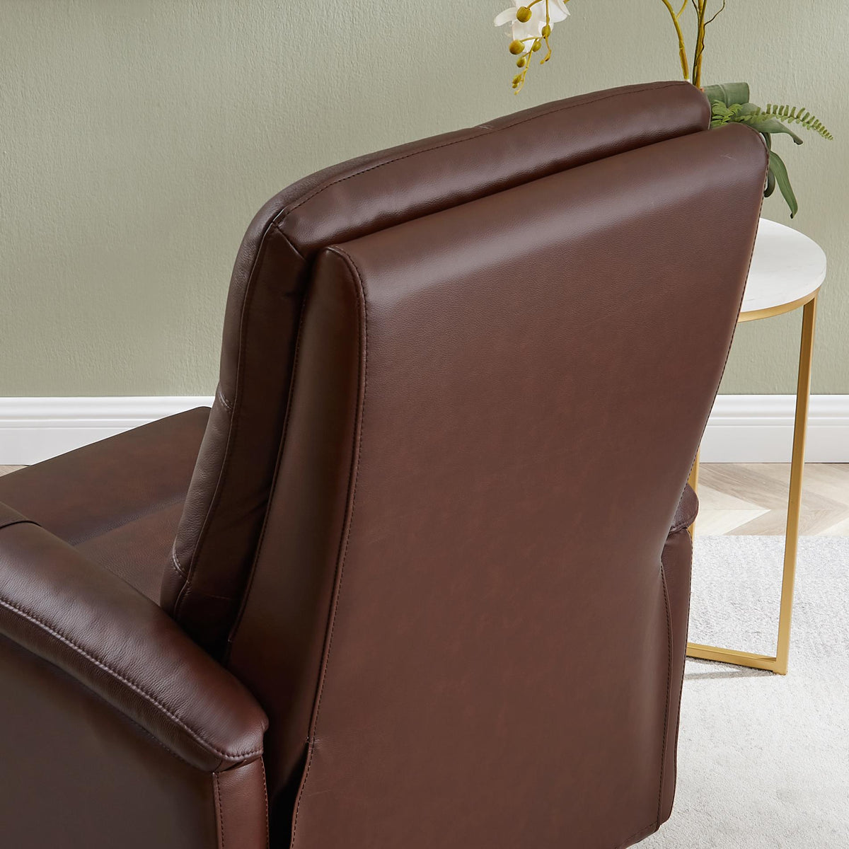 Amax Leather Benson 6673W-10P2-2372 Power Recliner with Headrest - Raisin IMAGE 15