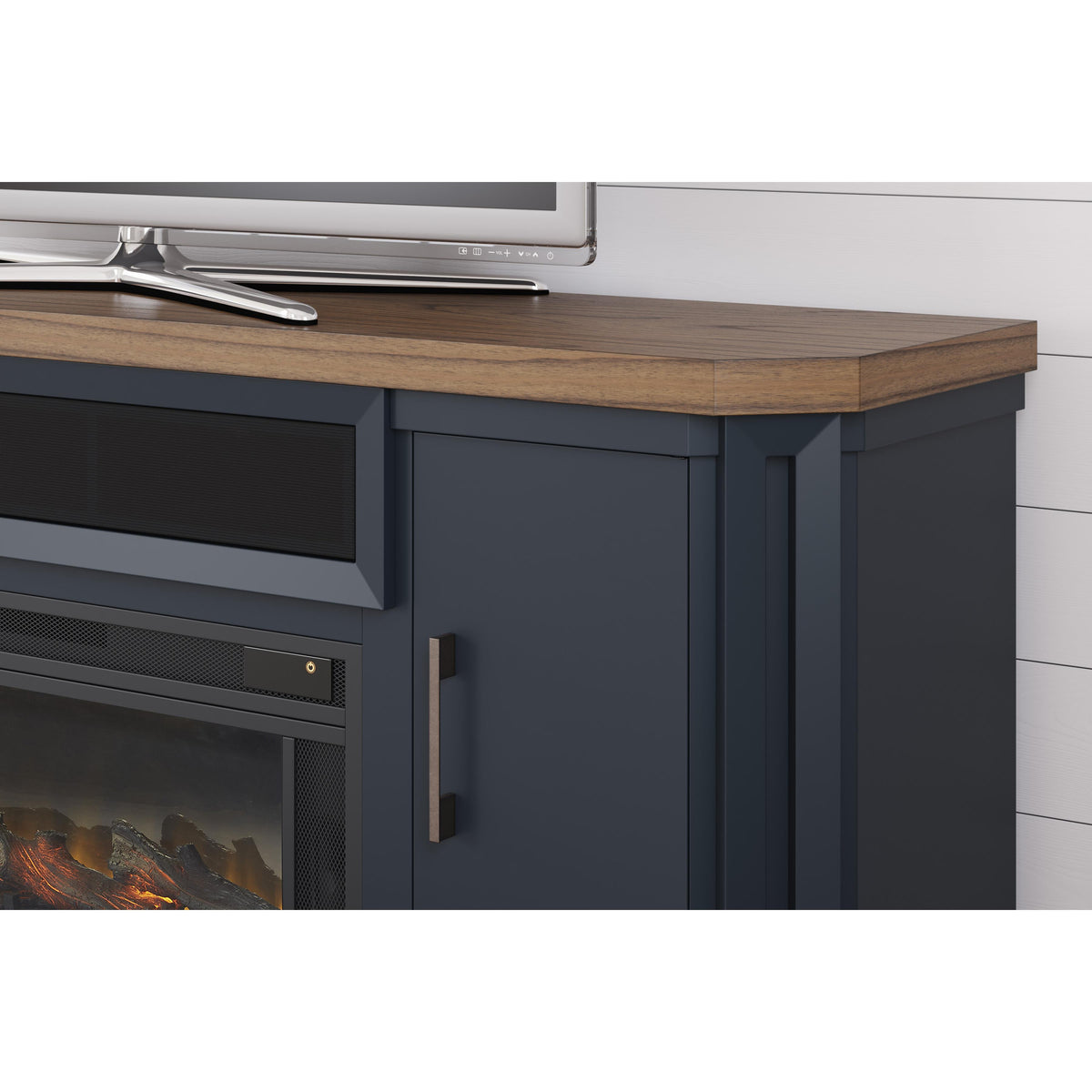 Signature Design by Ashley Landocken W402W1 83" TV Stand with Electric Fireplace IMAGE 4