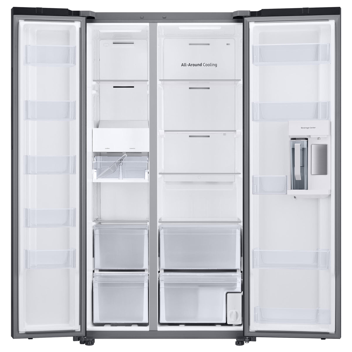 Samsung Bespoke 36-inch, 22.6 cu. ft. Counter-Depth Side-by-Side Refrigerator with Beverage Center™ RS23CB760012AA IMAGE 2