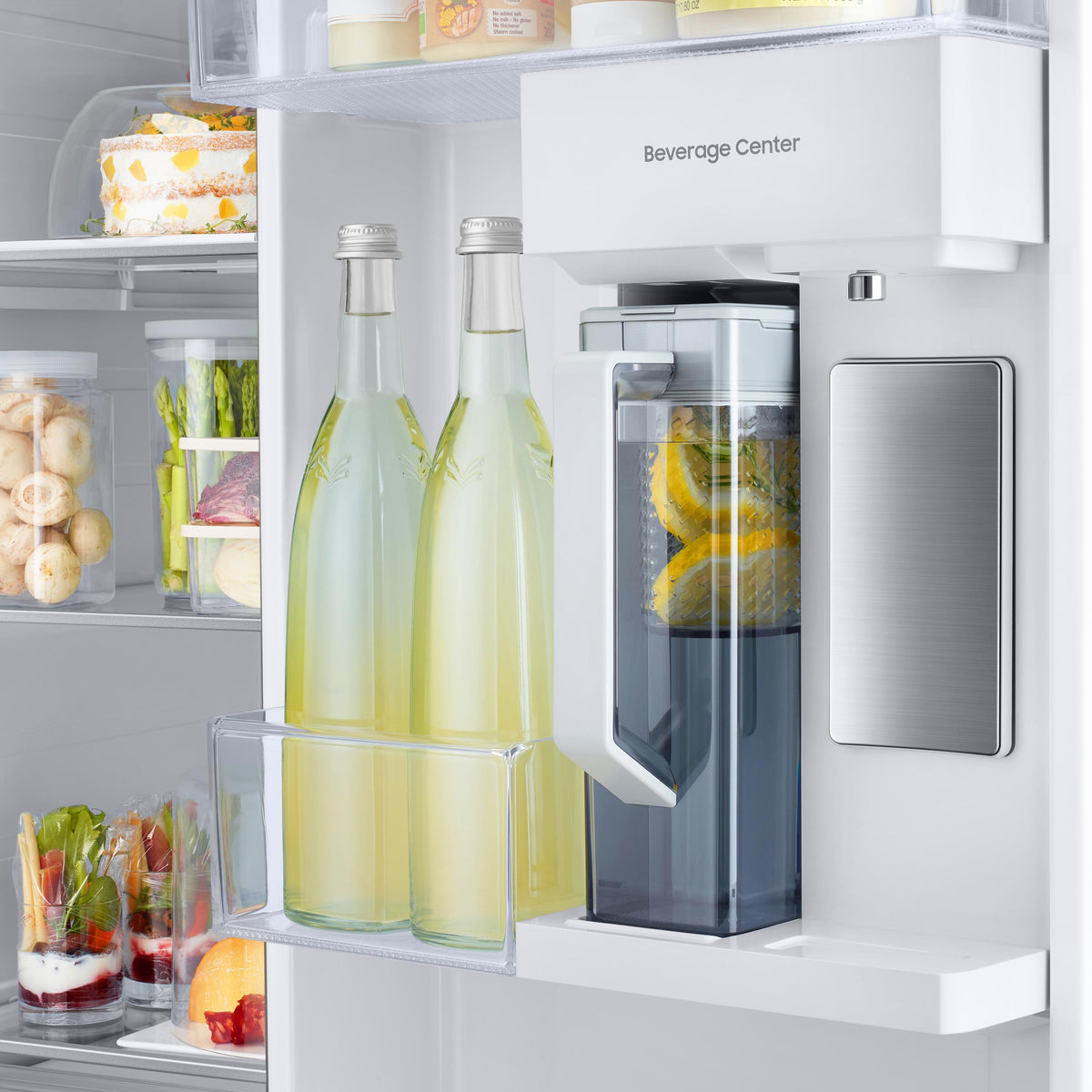 Samsung Bespoke 36-inch, 22.6 cu. ft. Counter-Depth Side-by-Side Refrigerator with Beverage Center™ RS23CB760012AA IMAGE 8