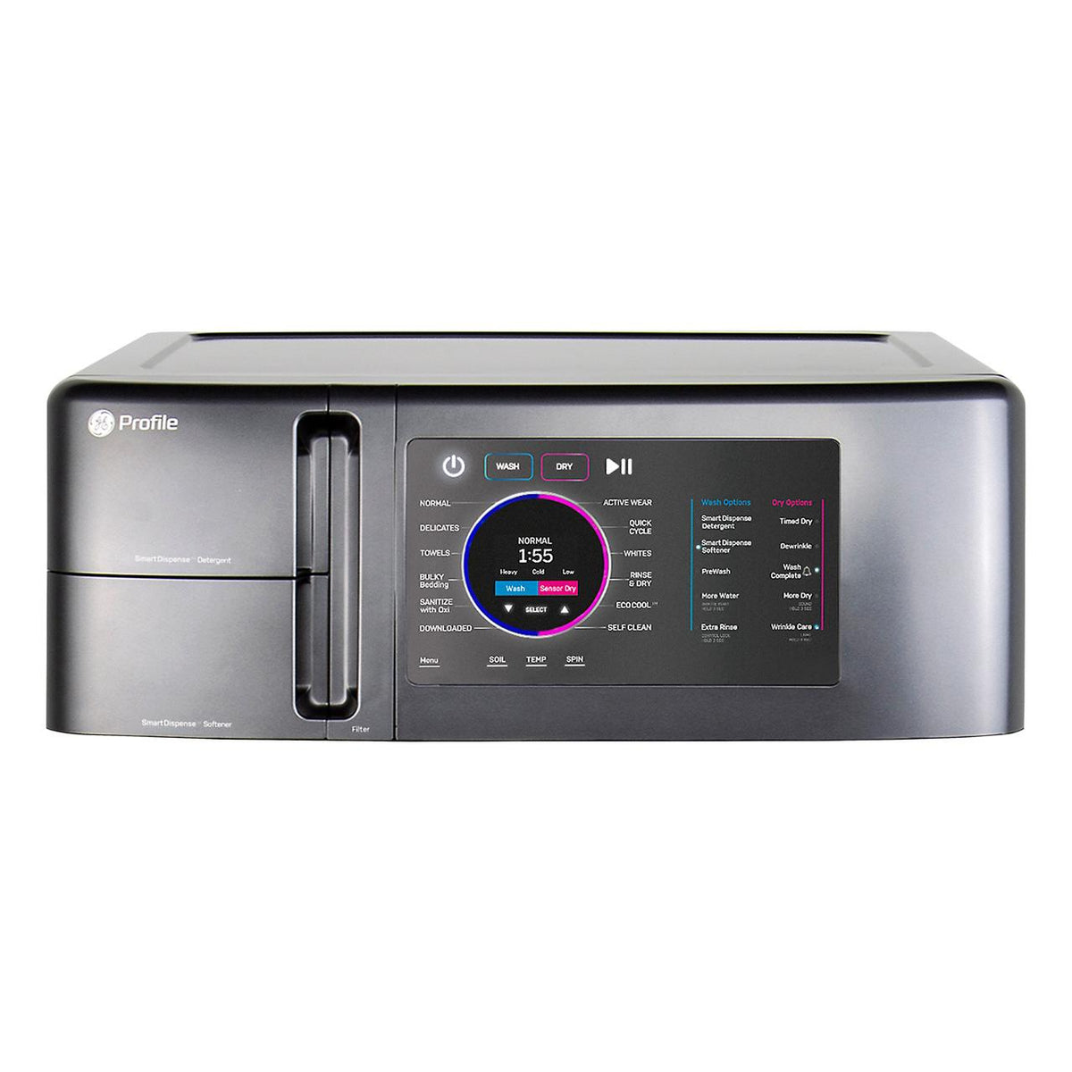 GE Profile All-in-One Electric Laundry Center with Fast Airflow Drying System PFQ97HSPVDS IMAGE 2