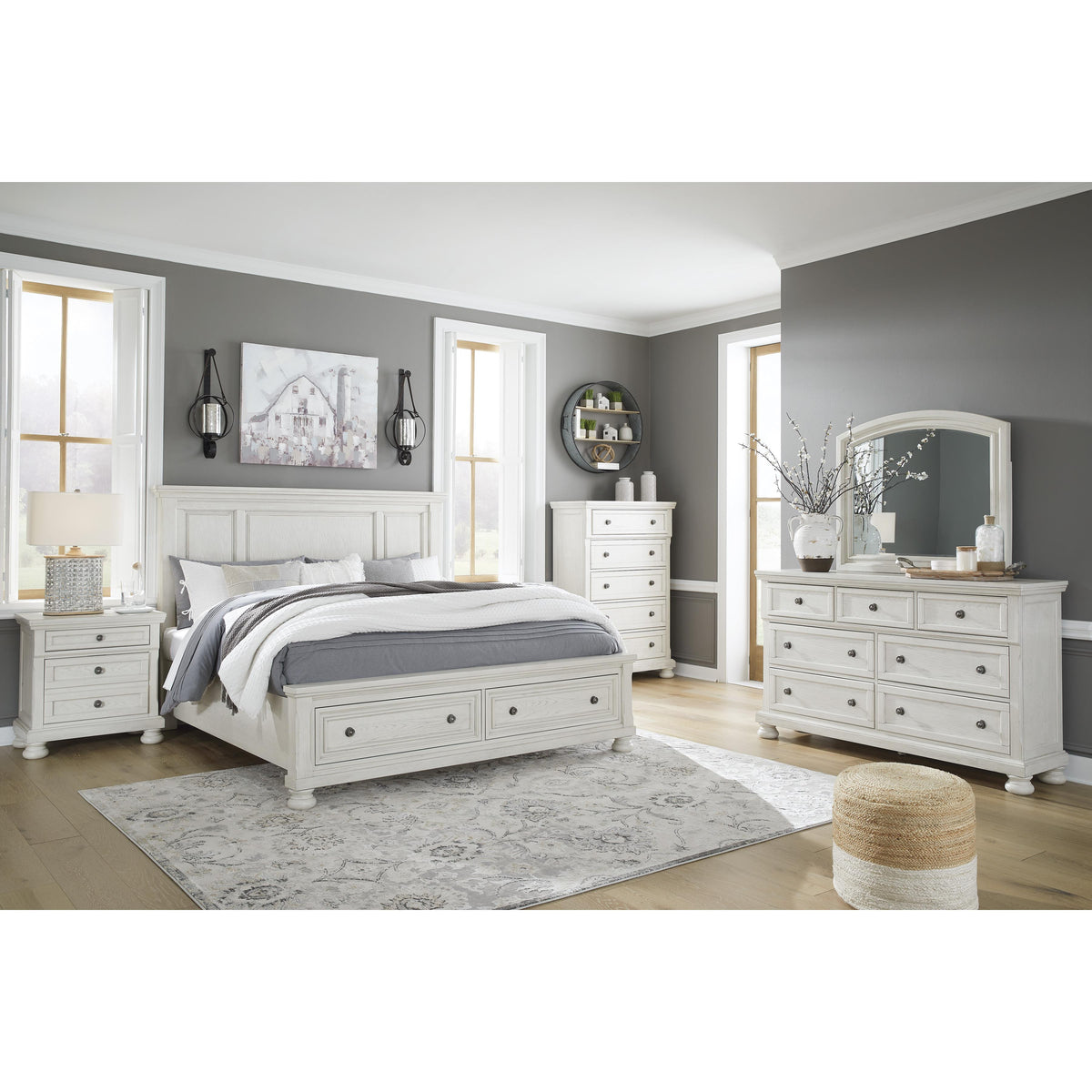 Signature Design by Ashley Robbinsdale B742B25 King Panel Storage Bed IMAGE 6