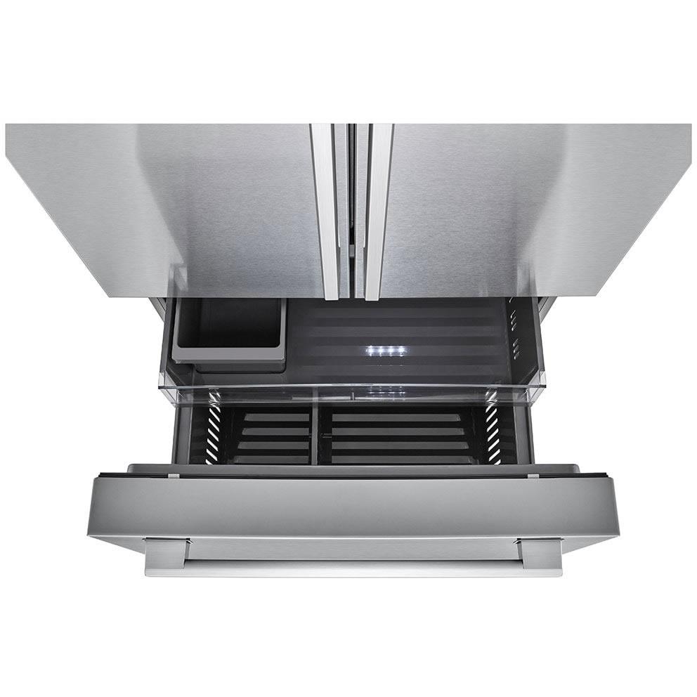 LG STUDIO Studio 36-inch, 26.5 cu.ft. Counter-Depth French 3-Door Refrigerator with ThinQ® Technology SRFB27S3 IMAGE 5