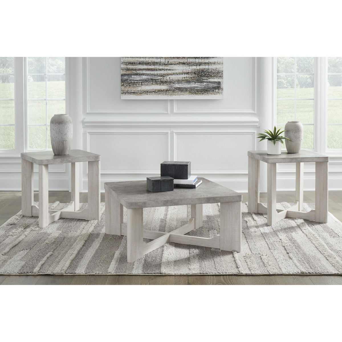 Signature Design by Ashley Garnilly T247-13 Occasional Table Set IMAGE 3