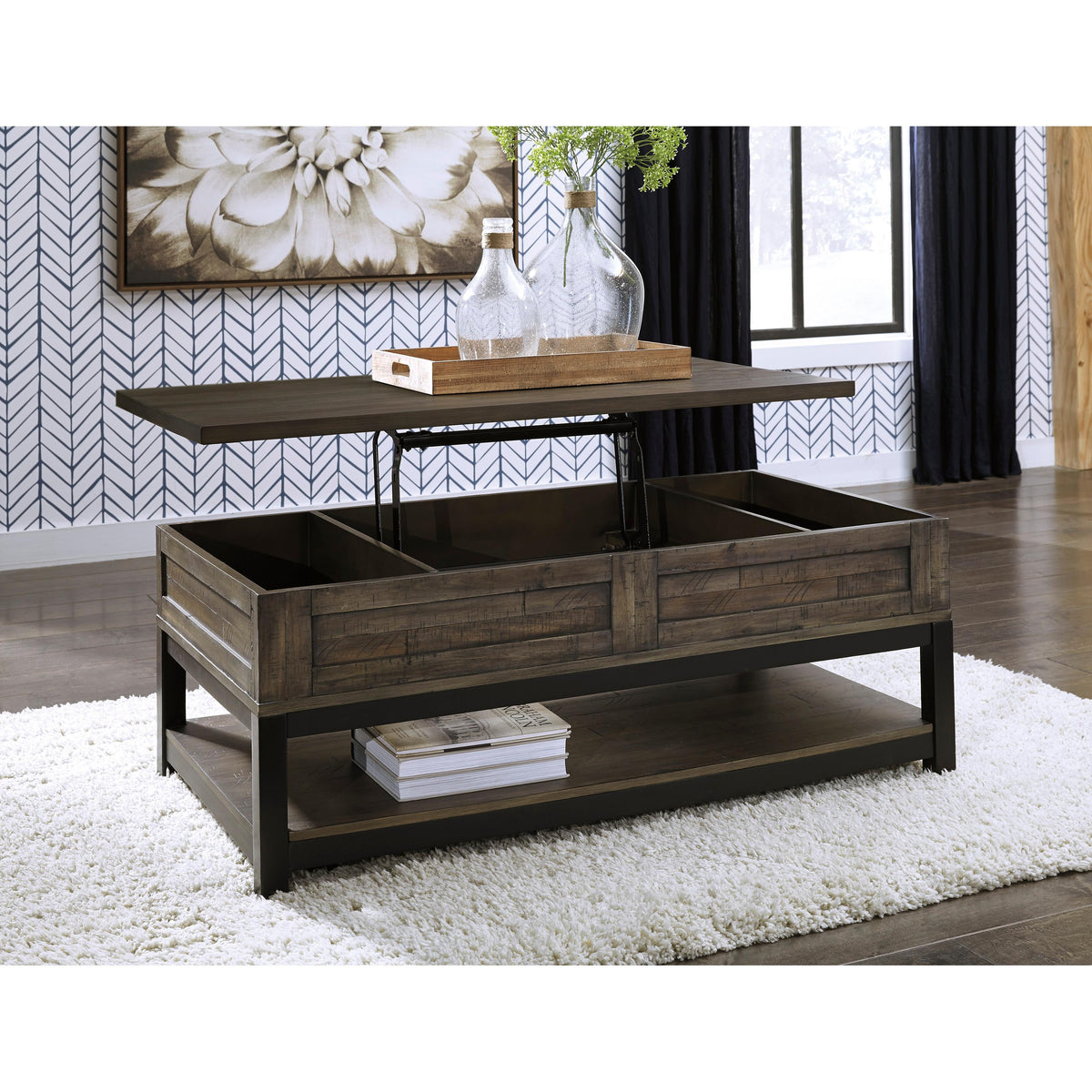 Signature Design by Ashley Johurst T444T1 Cocktail Table and 2 End Tables IMAGE 3