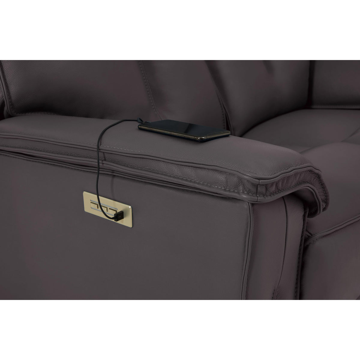 Palliser Oakley 41187-L7 Power Sofa Loveseat with Power Headrest & Lumbar - Bali Carob Match IMAGE 12