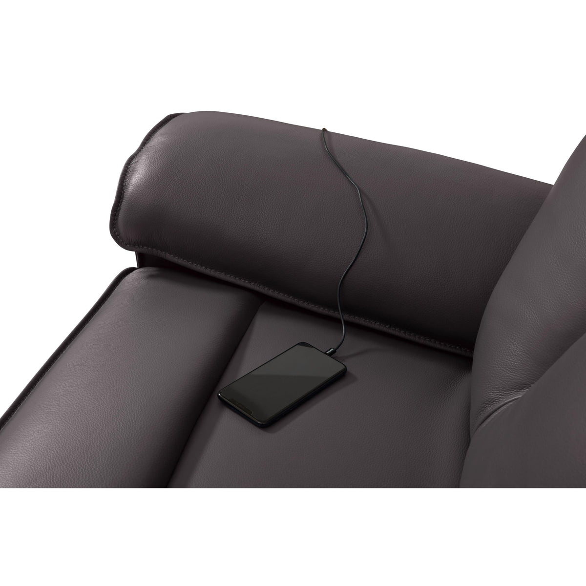 Palliser Oakley 41187-L9 Wallhugger Power Recliner with Power Headrest & Lumbar - Bali Carob Match IMAGE 11