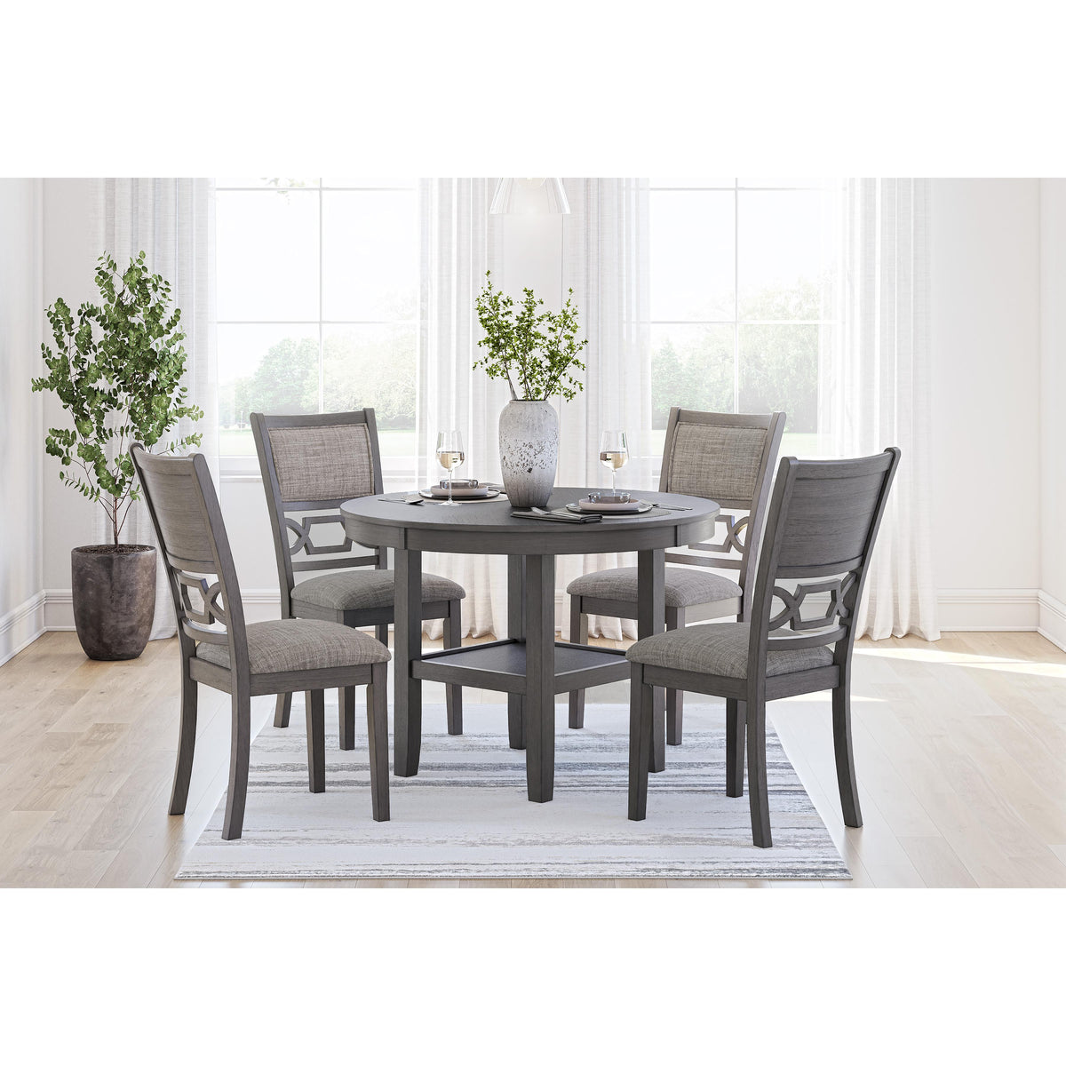 Signature Design by Ashley Wrenning D425-225 Dining Room Table Set IMAGE 4