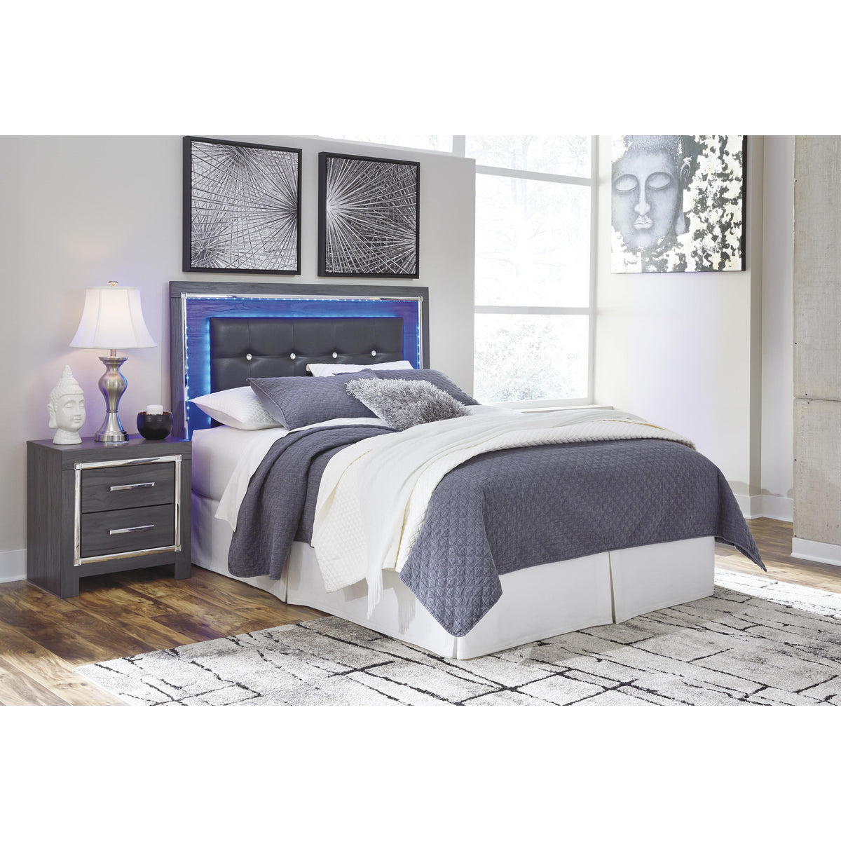 Signature Design by Ashley Lodanna B214-57 Queen Upholstered Panel Headboard IMAGE 2