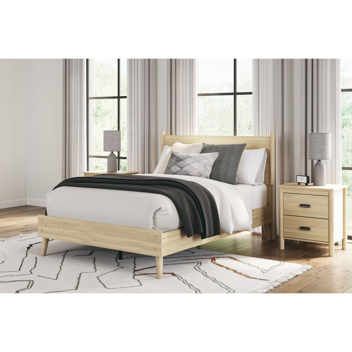 Signature Design by Ashley Cabinella EB2444B1 Full Platform Panel Bed IMAGE 6