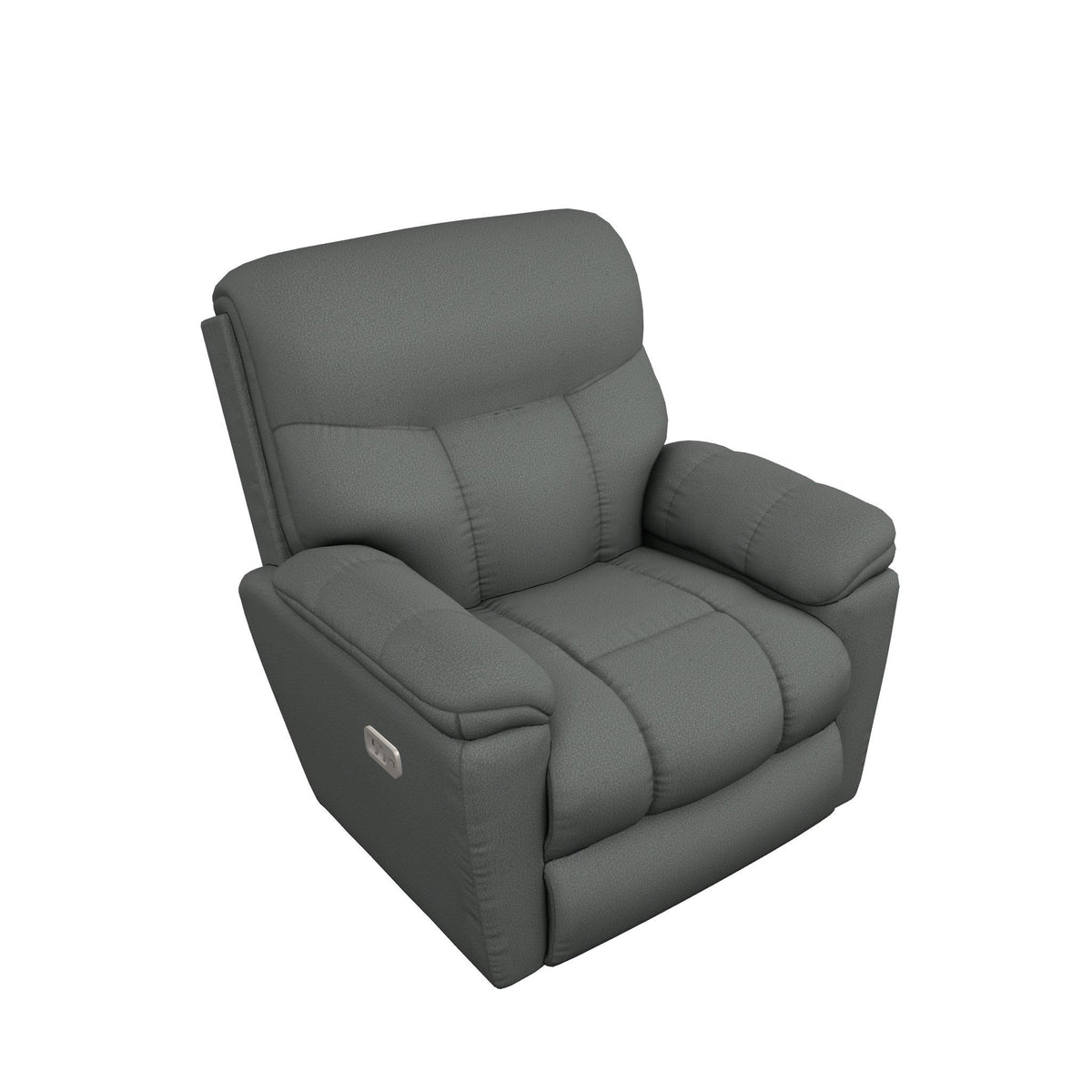 La-Z-Boy Morrison Power Rocking Recliner w/ Headrest & Lumbar - Indigo IMAGE 1