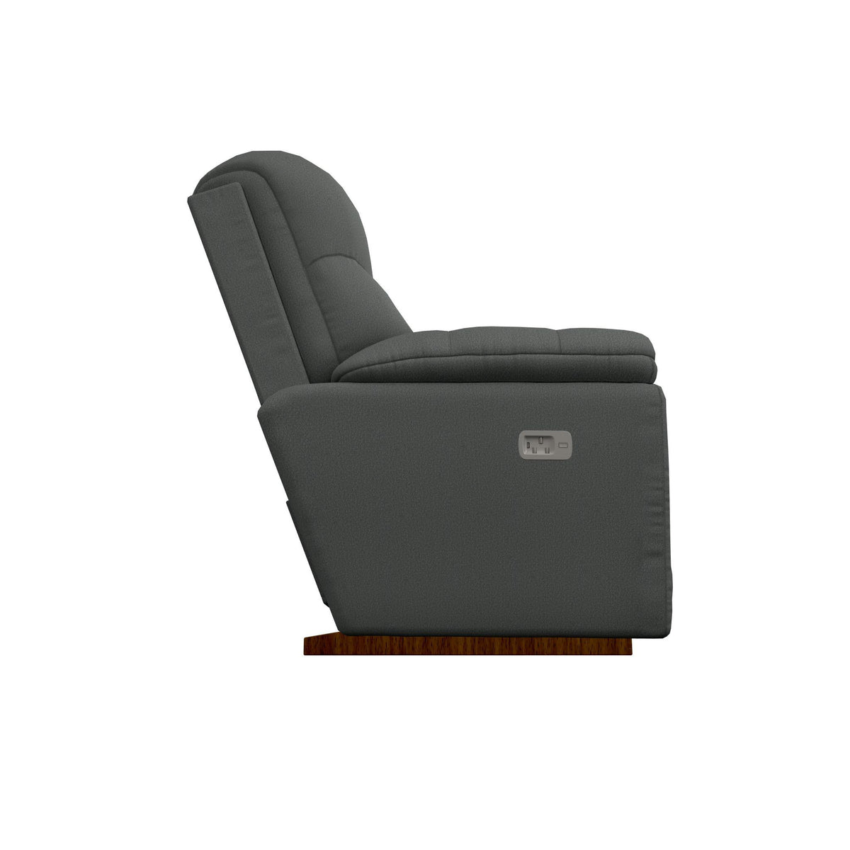 La-Z-Boy Morrison Power Rocking Recliner w/ Headrest & Lumbar - Indigo IMAGE 3