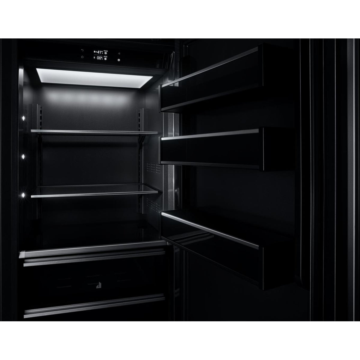 JennAir 30-inch, 16.3 cu.ft. Built-in Bottom Freezer Refrigerator with Obsidian Interior JBBFR30NMX IMAGE 4