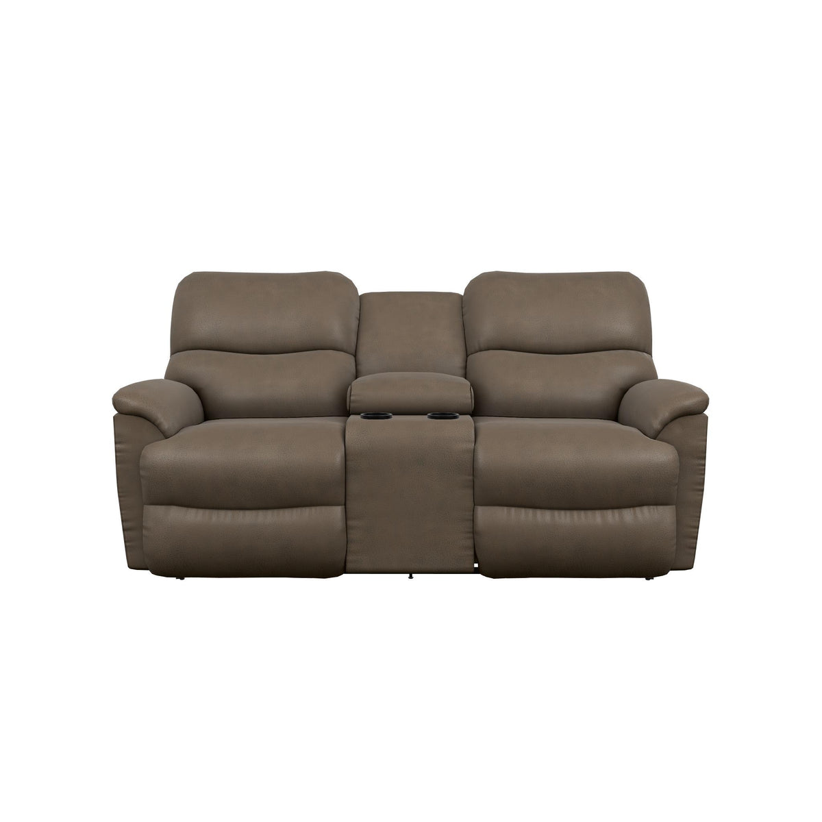 La-Z-Boy Trouper Power Reclining Loveseat w/ Headrest & Console - Mink IMAGE 2