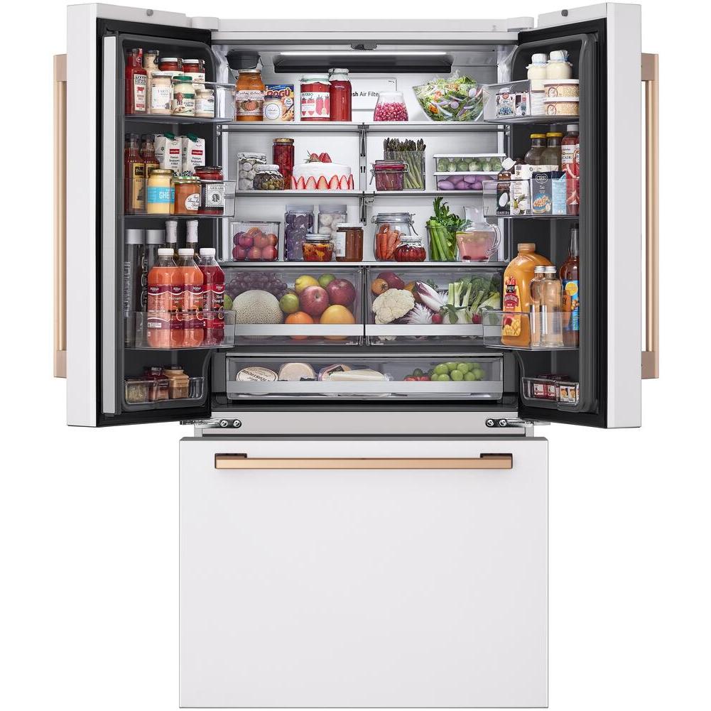 LG STUDIO Studio 36-inch, 26.5 cu. ft. Counter-Depth French 3-Door Refrigerator with ThinQ® Technology SRFB27W3 IMAGE 2