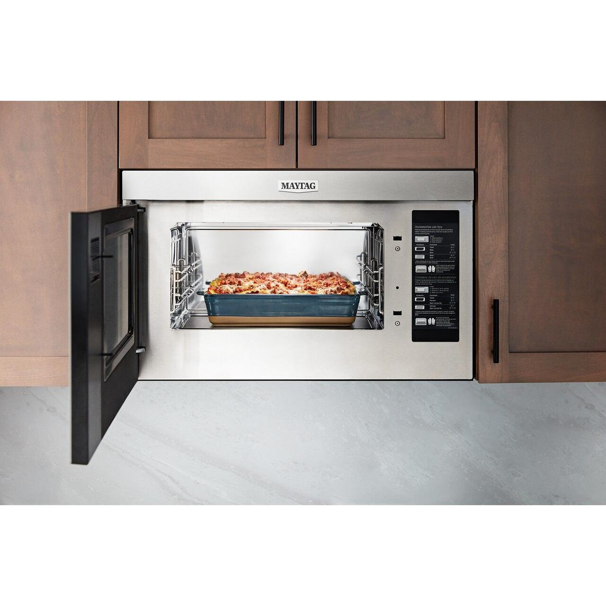 Maytag 30-inch, 1.1 cu. ft. Over-the-Range Microwave Toaster Oven YMMMF8030PZ IMAGE 2