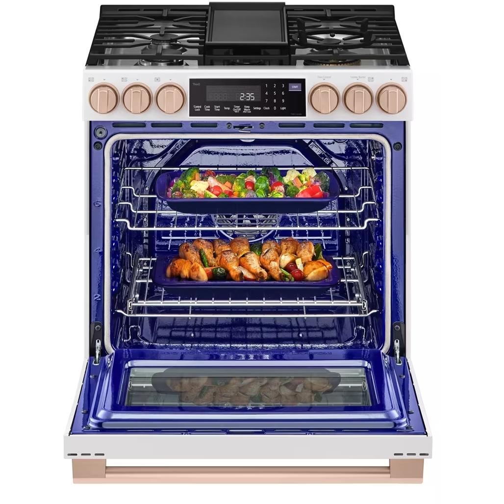 LG STUDIO Studio 30-inch Slide-in Gas Range with Convection Technology LSGS6338N IMAGE 2