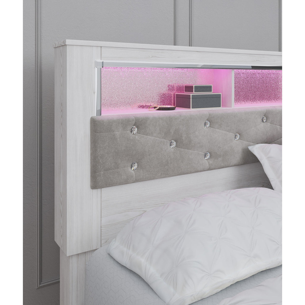 Signature Design by Ashley Altyra B2640B51 King Panel Bookcase Bed IMAGE 6