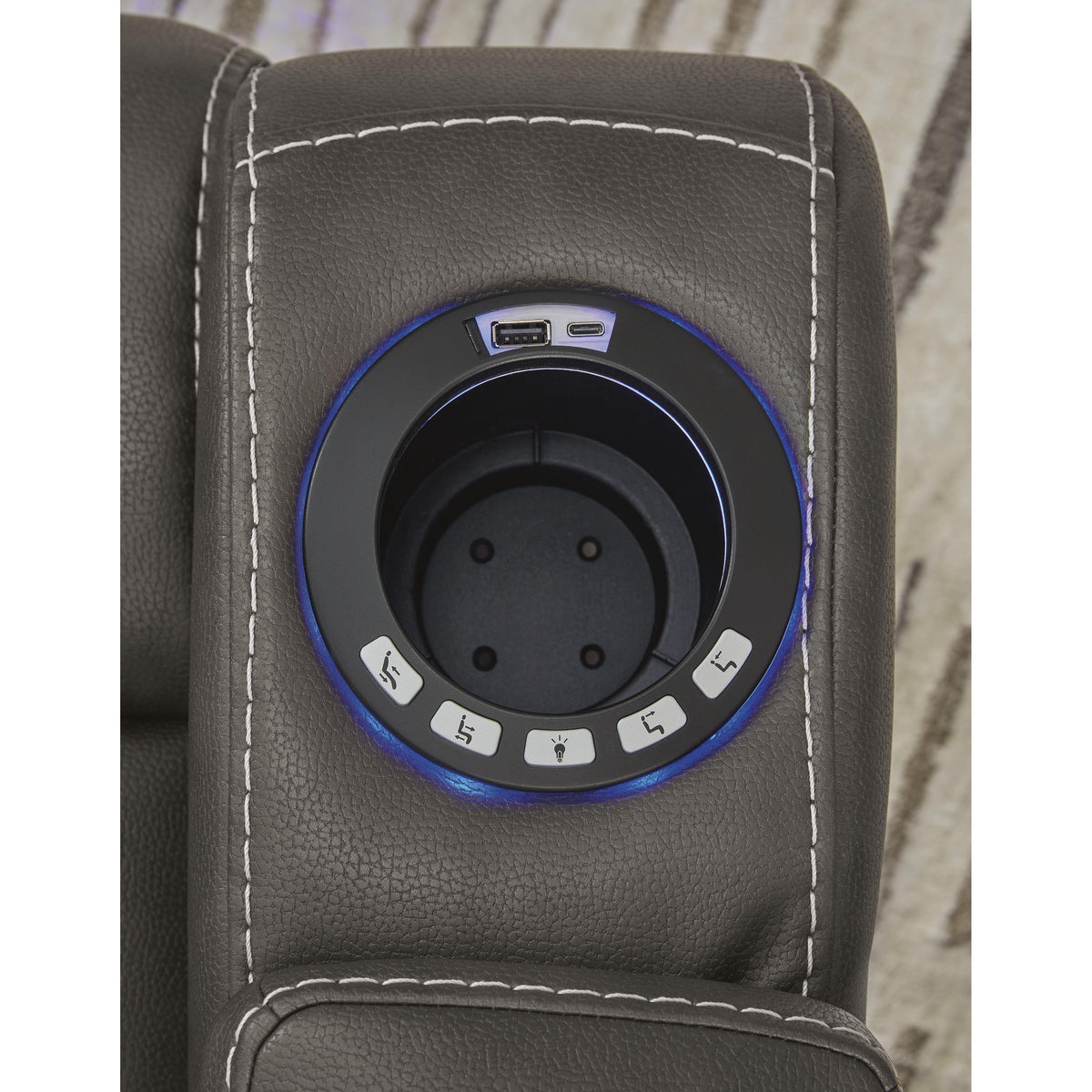 Signature Design by Ashley Feazada 6620513 Power Rocker Recliner with Adjustable Headrest IMAGE 11