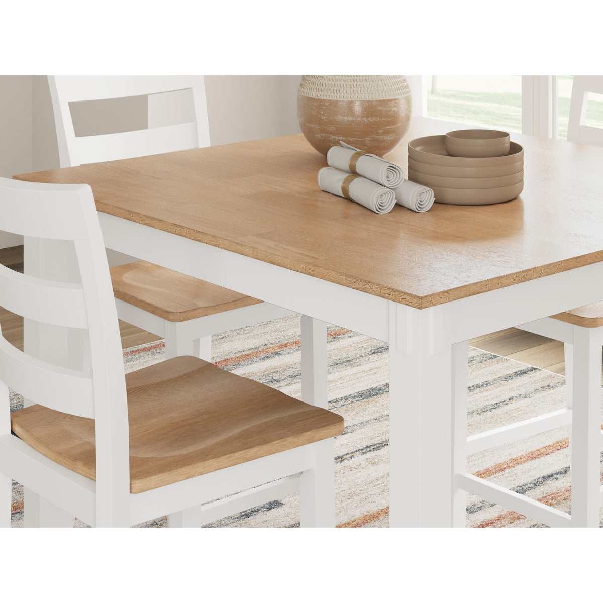 Signature Design by Ashley Gesthaven D398-223 Dining Room Counter Table Set IMAGE 5