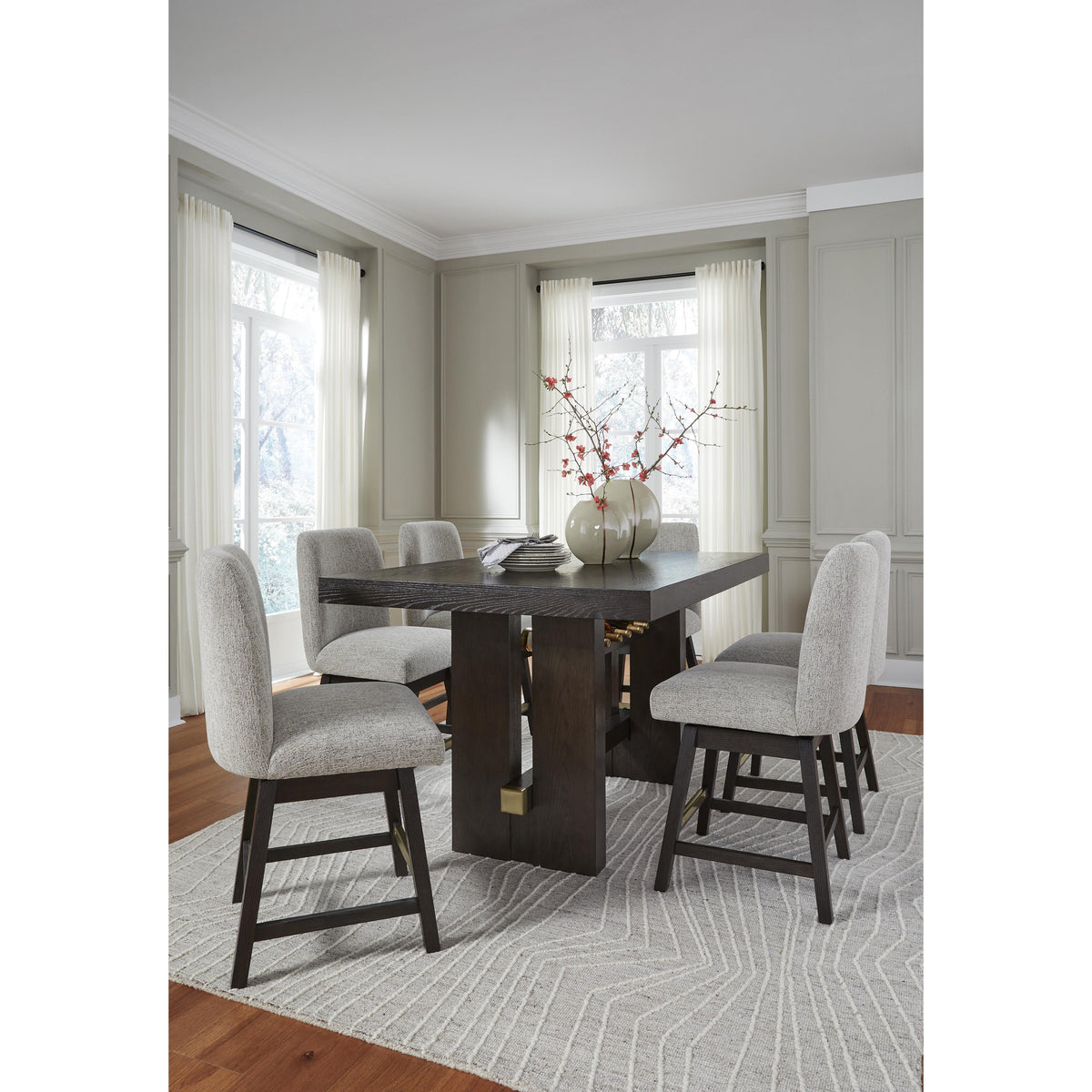 Signature Design by Ashley Burkhaus D984-32 Rectangular Dining Room Counter Table IMAGE 7