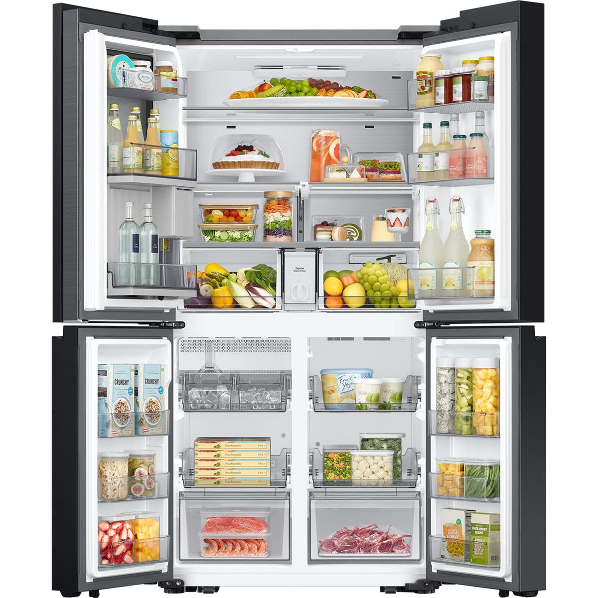 Samsung Bespoke 36-inch, 22.5 cu. ft. Counter Depth 4-Door Refrigerator with Beverage Center™ RF23DB960012AA IMAGE 5