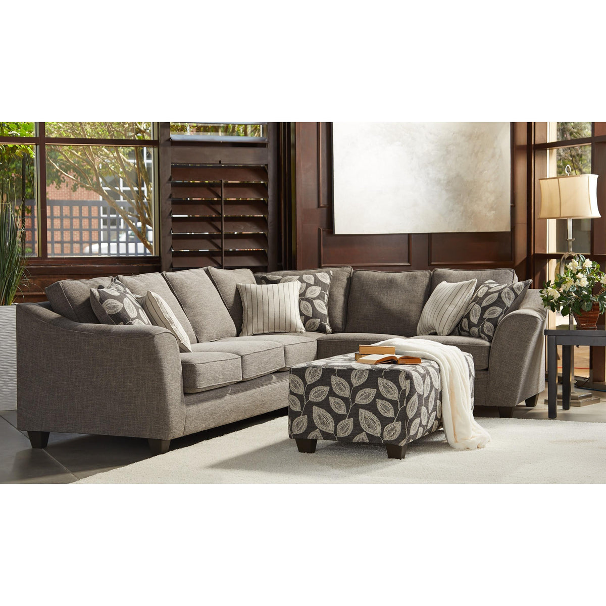 Minhas Furniture Paradigm Quartz Fabric Sectional AB1010-OR/AB1010-02L IMAGE 2