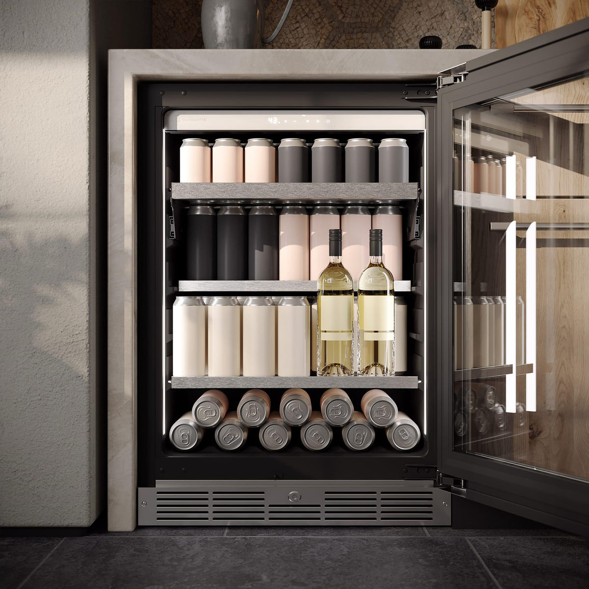 Silhouette Pro Gen 3 Series 5.2 cu. ft. Built-In Beverage Center SPRBC052D3SS-P IMAGE 5
