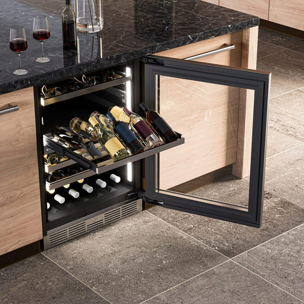 Silhouette 51-Bottle Pro Gen 3 Series Wine Cellar with Two Zones SPRWC052D3SS-P IMAGE 5