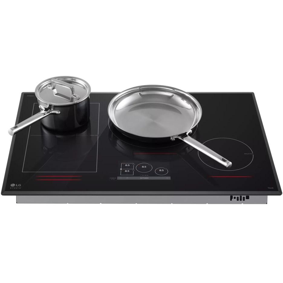 LG STUDIO Studio 30-inch Built-in Induction Cooktop CBIS3018BE IMAGE 5