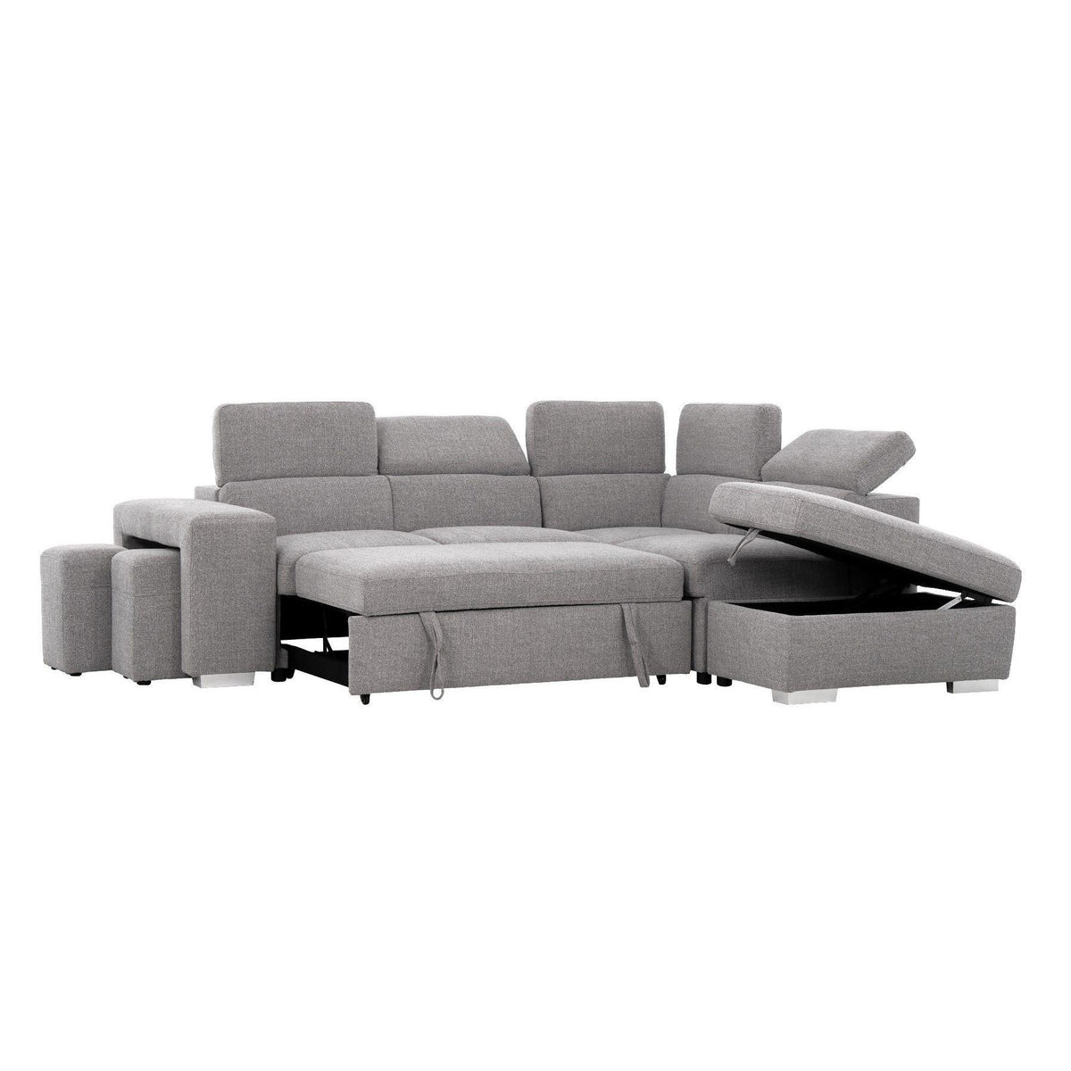 Primo International Pamina 3 pcs Sleeper Sectional - Thora Stone IMAGE 1