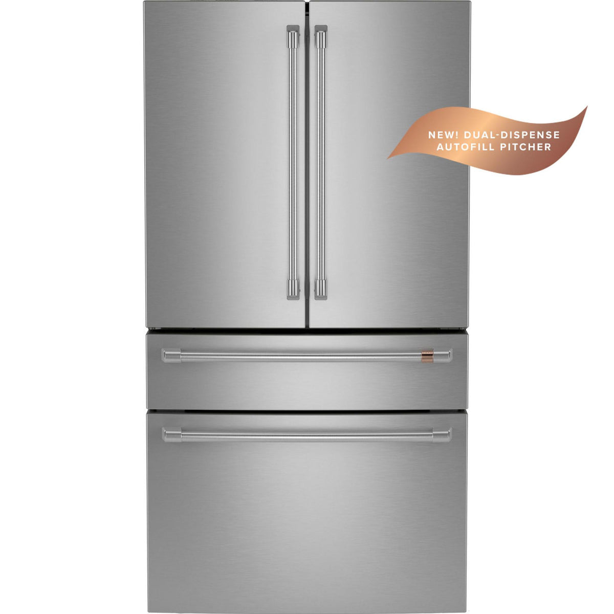 Café 36-inch, 23.2 Cu. Ft. Smart Counter-Depth 4-Door French-Door Refrigerator CJE23DP2WS1 IMAGE 1