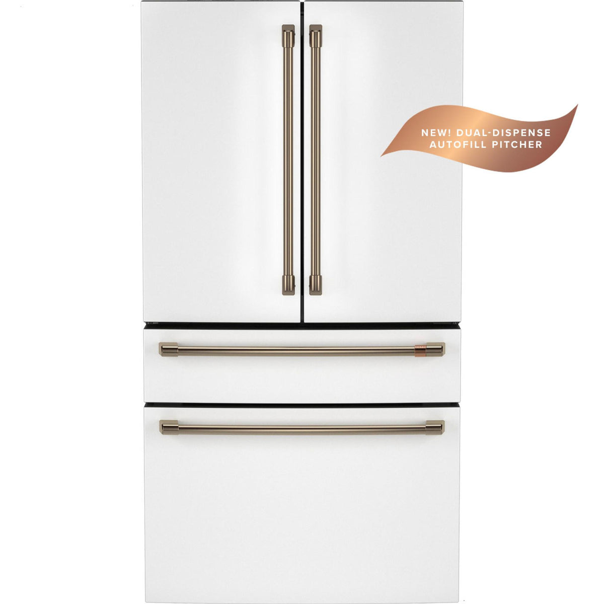 Café 36-inch, 23.2 Cu. Ft. Smart Counter-Depth 4-Door French-Door Refrigerator CJE23DP4WW2 IMAGE 1