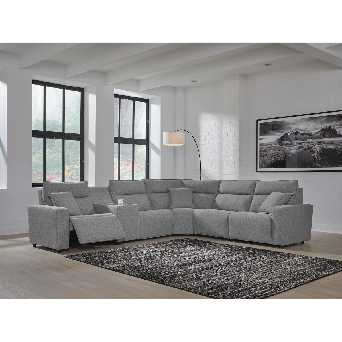 Signature Design by Ashley Modmax 65906S36 6 pc Reclining Sectional with Storage Console IMAGE 4