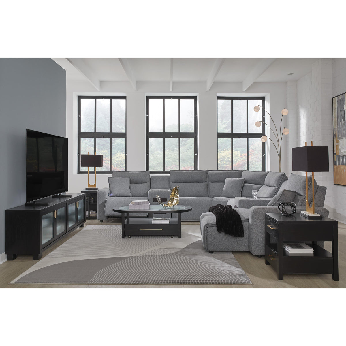 Signature Design by Ashley Modmax 65906S7 7 pc Power Reclining Sectional with Chaise IMAGE 8