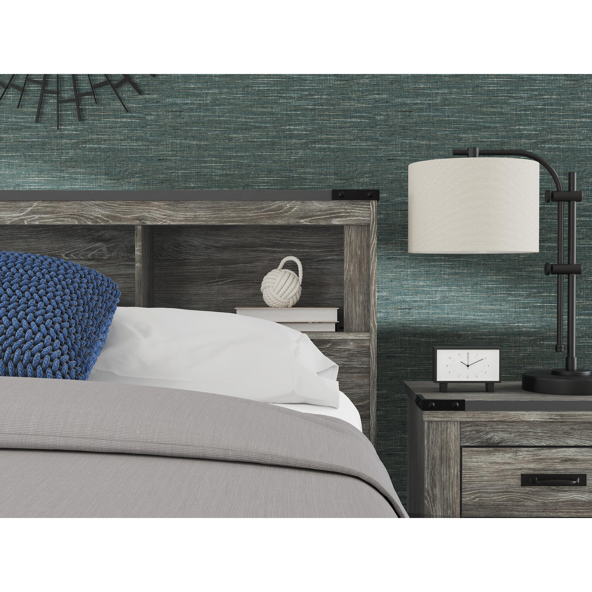 Signature Design by Ashley Frandern B4480-65 Queen Bookcase Headboard IMAGE 3