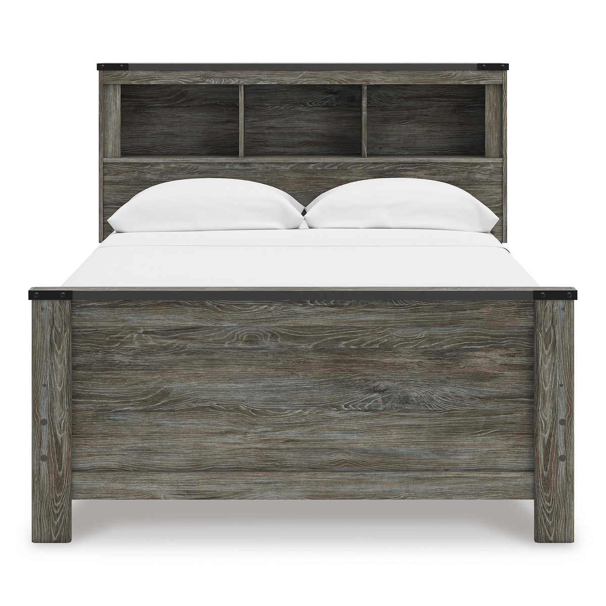 Signature Design by Ashley Frandern B4480B3 Full Bookcase Panel Bed IMAGE 2