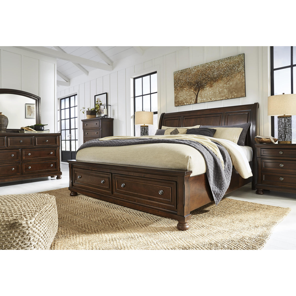 Millennium Porter B697B47 California King Sleigh Storage Bed IMAGE 7