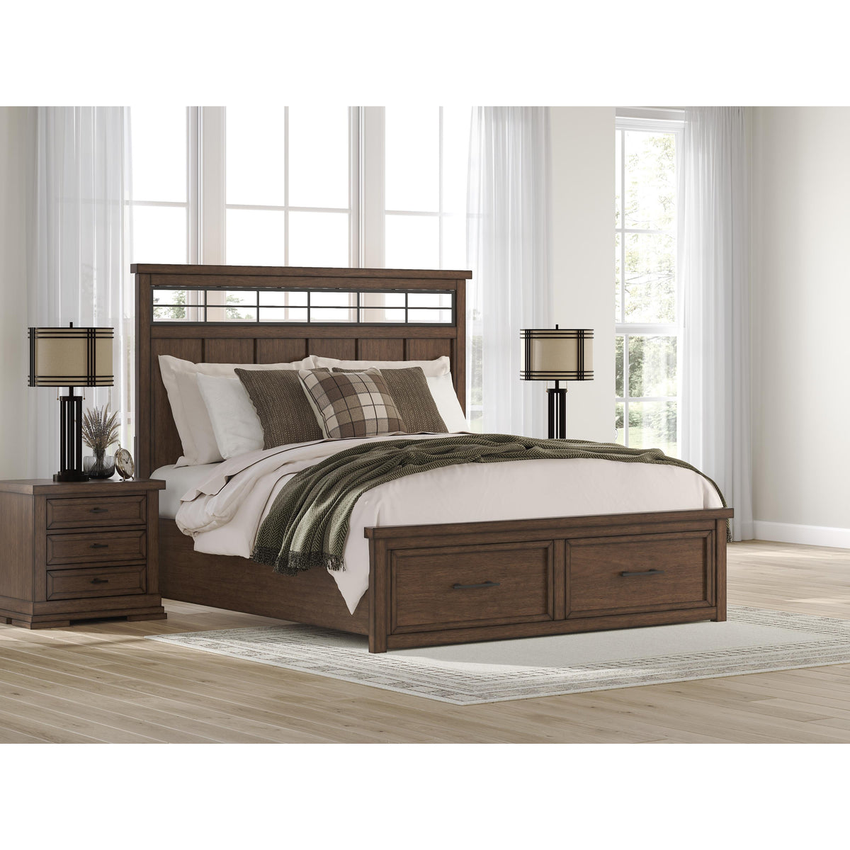 Signature Design by Ashley Taffenbrook B849B5 California King Panel Storage Bed IMAGE 6