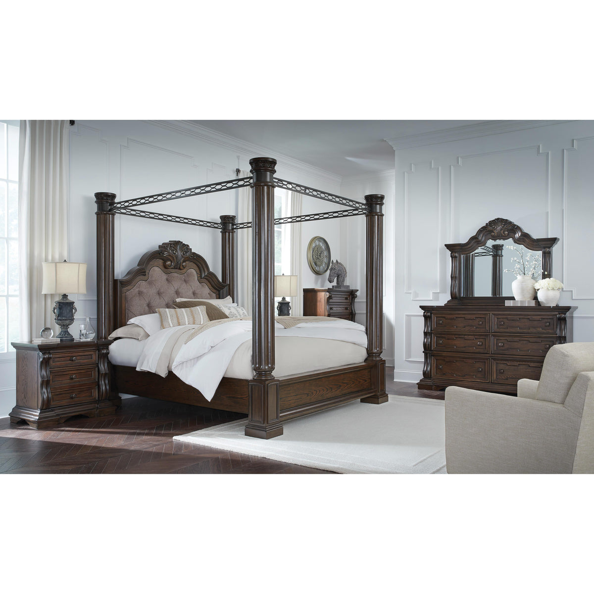 Signature Design by Ashley Maylee B947B10 King Canopy Bed IMAGE 13