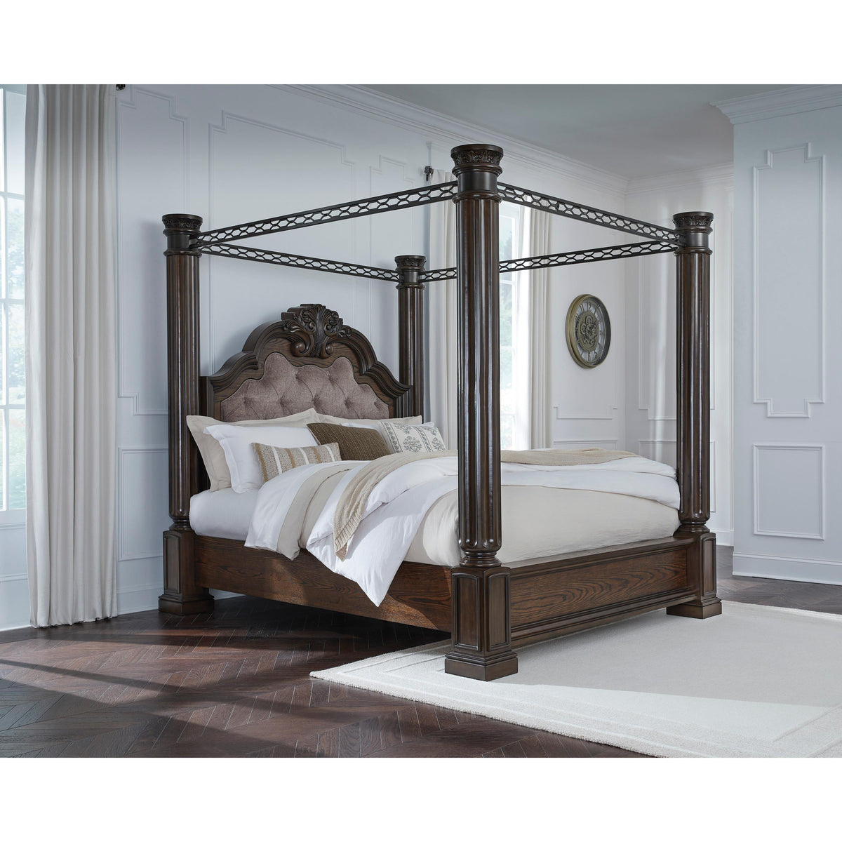 Signature Design by Ashley Maylee B947B11 California King Canopy Bed IMAGE 4