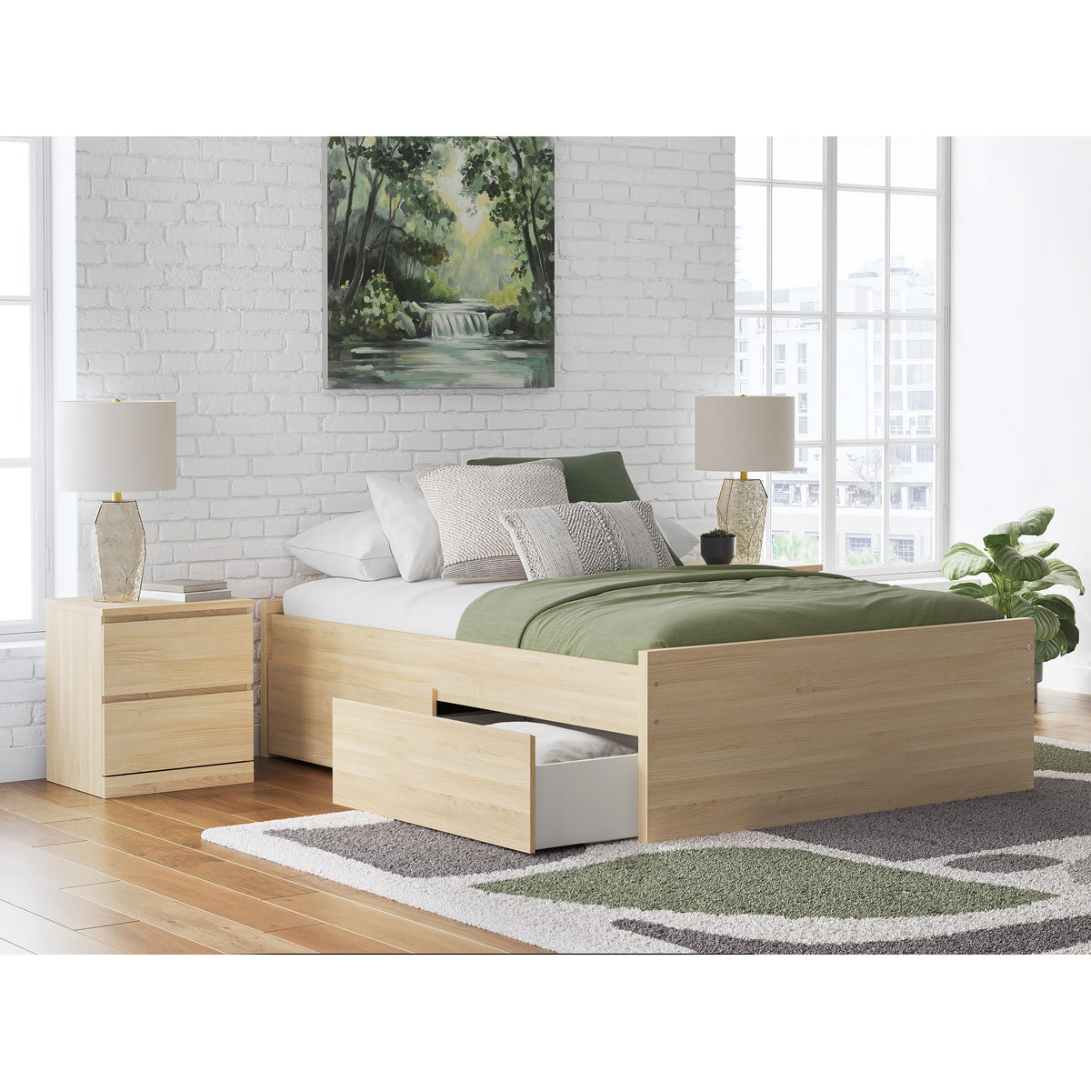 Signature Design by Ashley Onita EB9632B14 Full Platform Bed with 2 Side Storage IMAGE 7