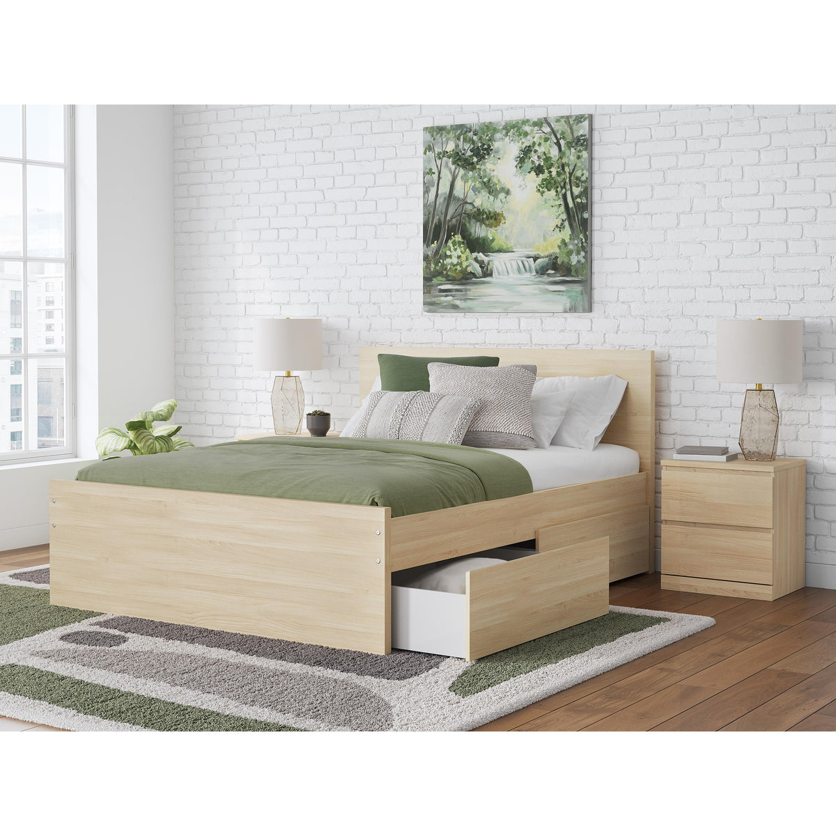 Signature Design by Ashley Onita EB9632B17 Full Panel Platform Bed with 2 Side Storage IMAGE 7