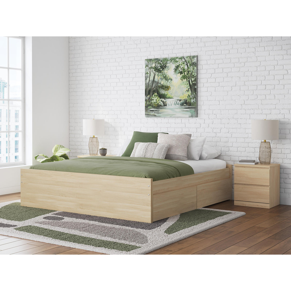 Signature Design by Ashley Onita EB9632B21 King Platform Bed with 2 Side Storage IMAGE 7