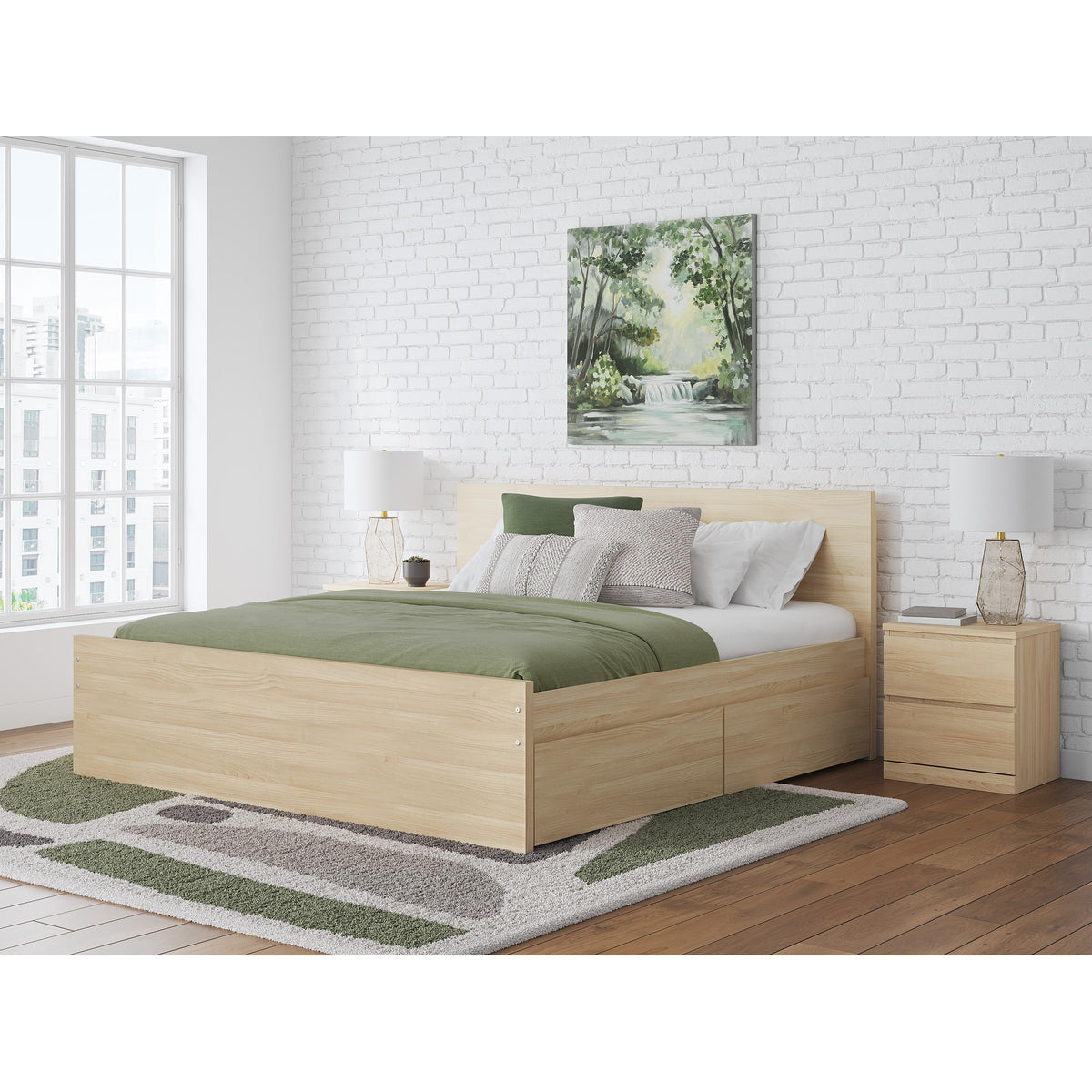 Signature Design by Ashley Onita EB9632B24 King Panel Platform Bed with 2 Side Storage IMAGE 7