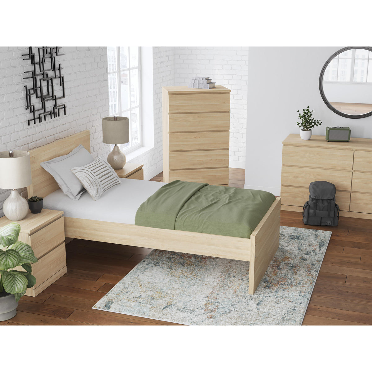 Signature Design by Ashley Onita EB9632B4 Twin Panel Platform Bed IMAGE 6